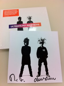 My signed copy of Pet Shop Boys "Ultimate"