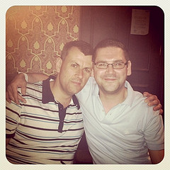 Richard and I in the Duke of Wellington