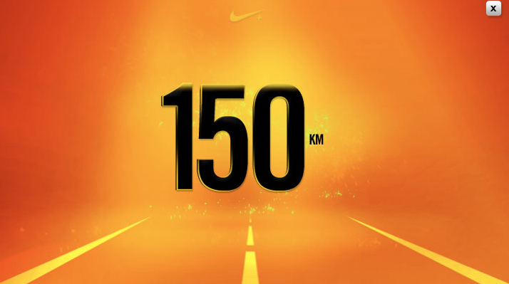 150km run in total in 3 months!