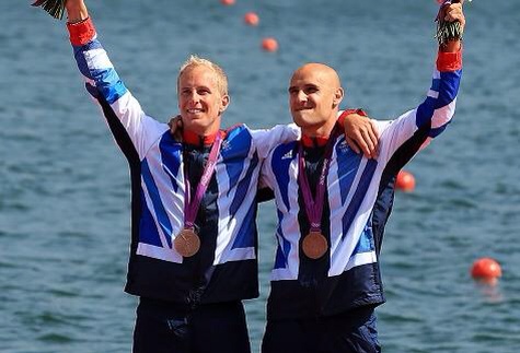 Jon Schofield and Liam Heath celebrate thier bronze win. (Em we always knew your fella could do it!) 