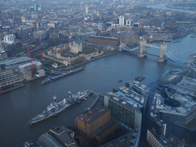 HMS Belfast, Tower of London and Tower Bridge