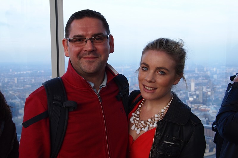 Emily and I enjoying the view