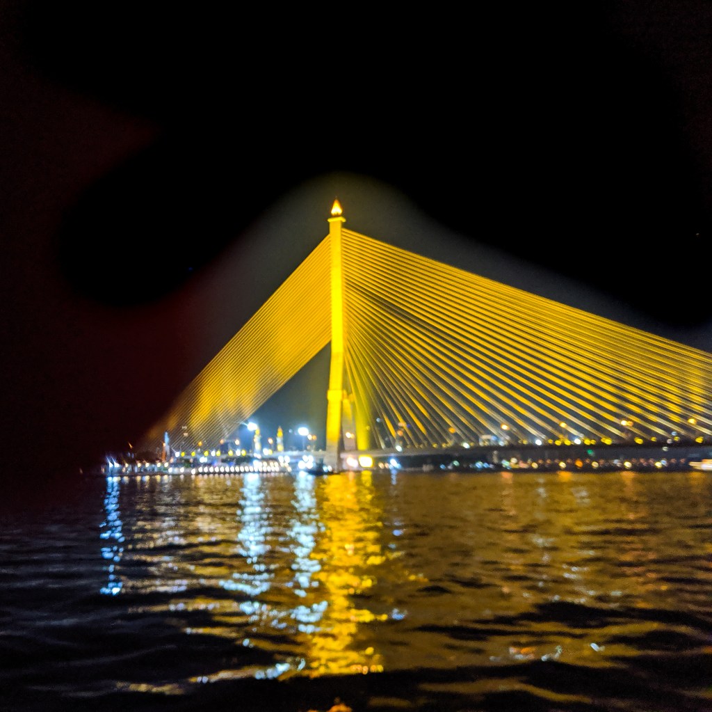 The newest bridge to span the Choa Phraya River