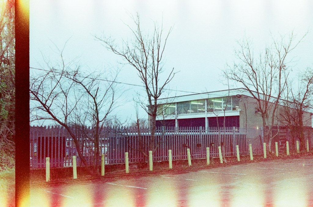 The garages of the local branch of the British Transport Police