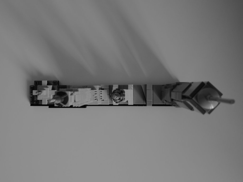 An aerial view of Manhattan in Lego
