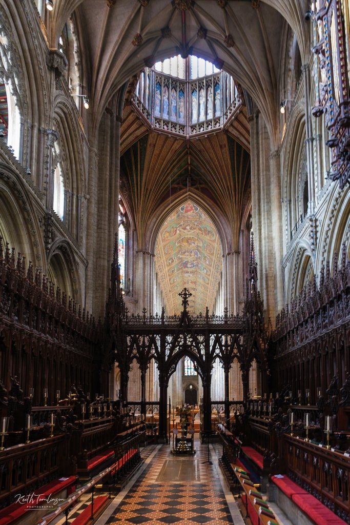 Inside the naive of Ely Cathedral